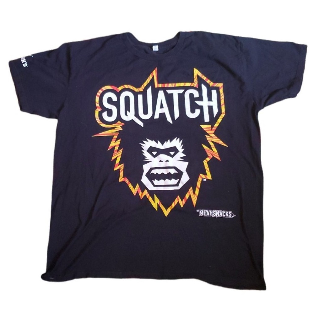 SQUATCH FEED THE BEAST MEAT SNACKS BLACK Short Sleeve TEE-SHIRT  Men‎ XL T Shirt